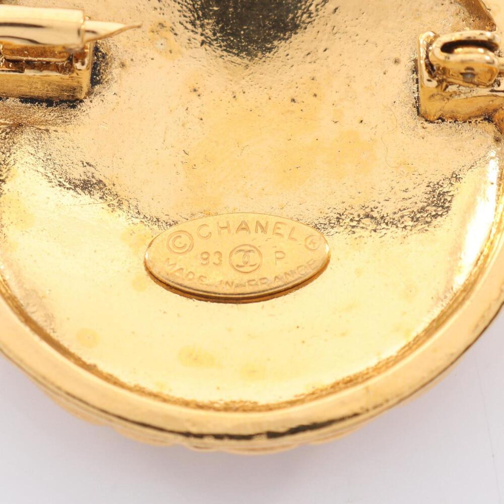 CHANEL Authentic Gold Logo Brooch - Picture 3 of 6